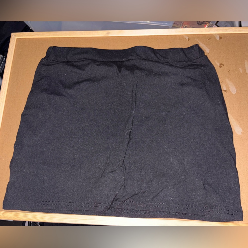 Black Pencil Mini Skort for Casual Wear and working out
